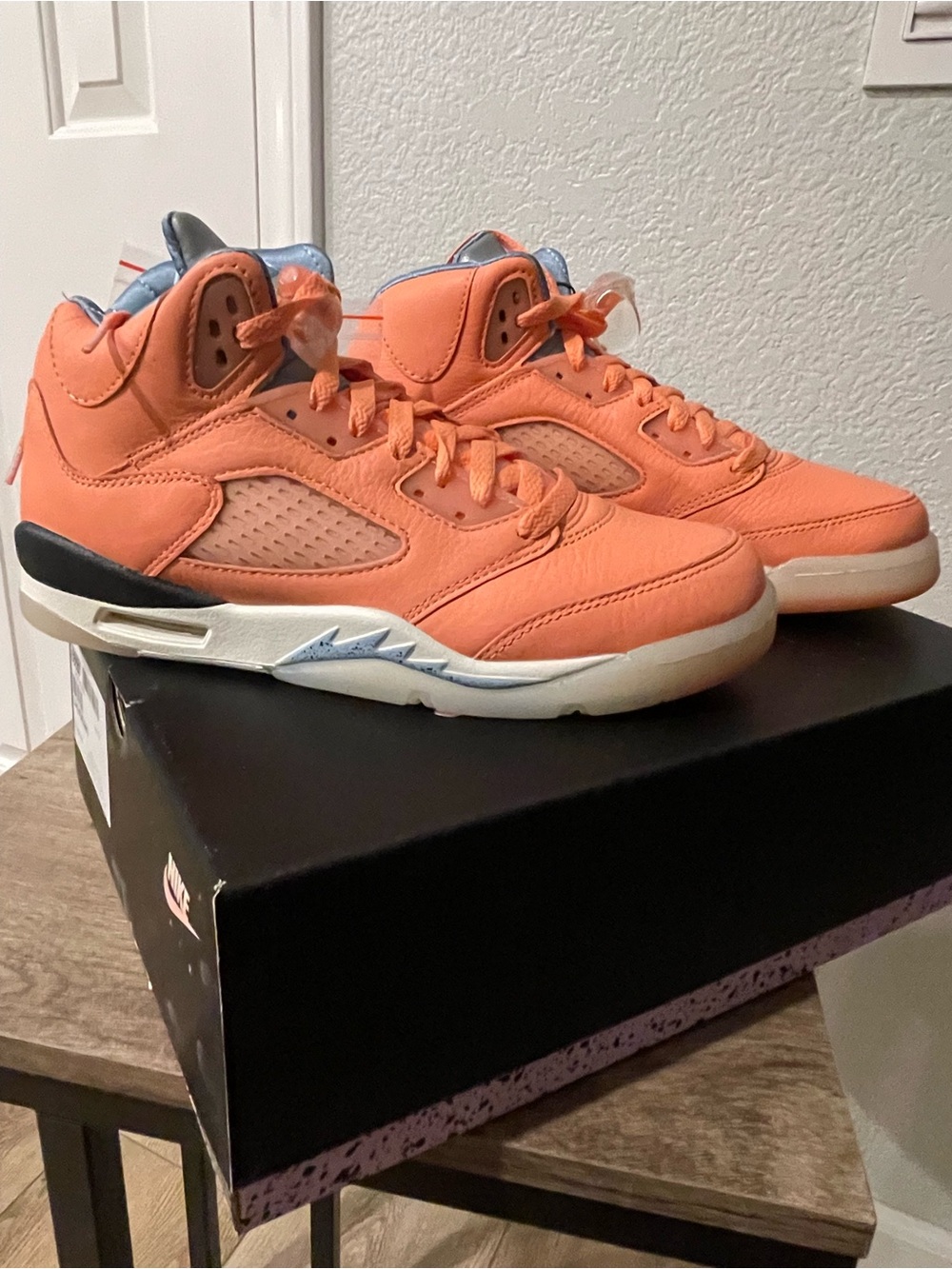 Nike Air Jordan 5 Retro DJ Khaled Kids Orange High-Top sneakers